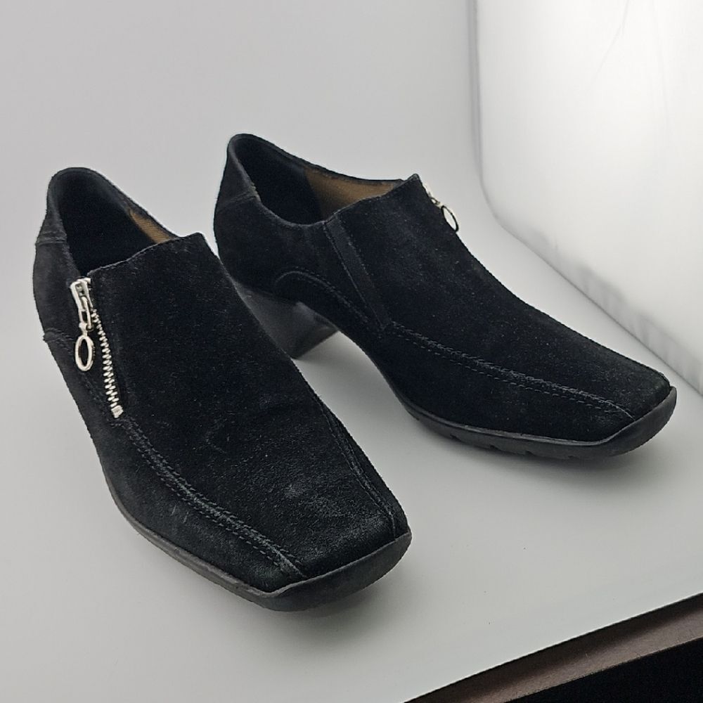 Aquatalia Black Shoes with Zipper